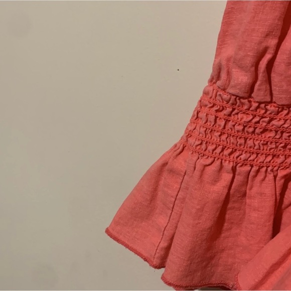 Vintage America Jeans Size S Off The Shoulder Peplum Blouse - Picture 4 of 5